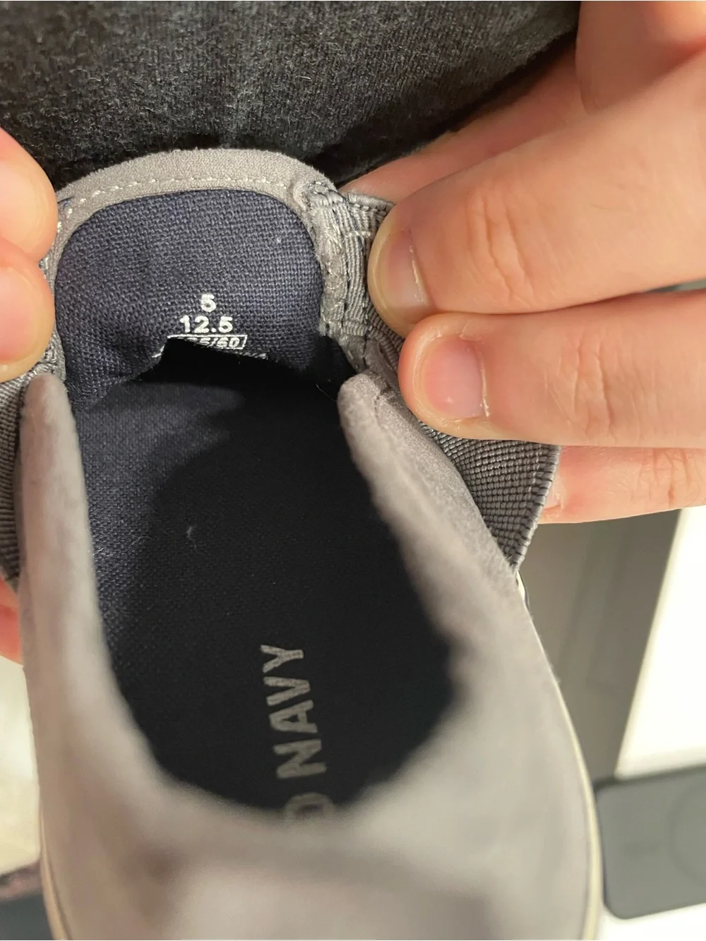 Old Navy Baby Gray Slip-On Sneakers